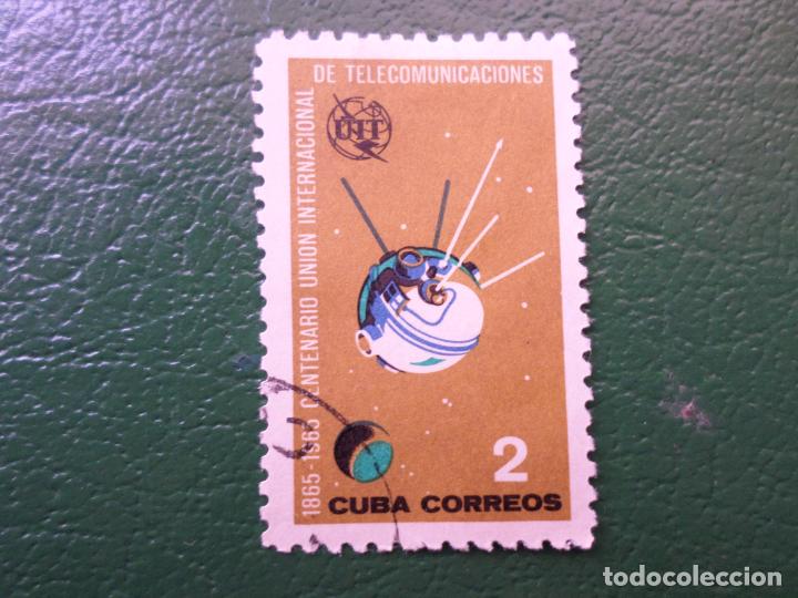 Sellos: :cuba, 1965, centenario de la U.I.T., Yvert 850 - Foto 1