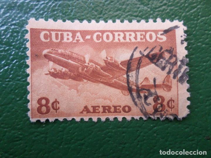 Sellos: :cuba, 1953, lockheed super constellation, Yvert 74 aereo - Foto 1