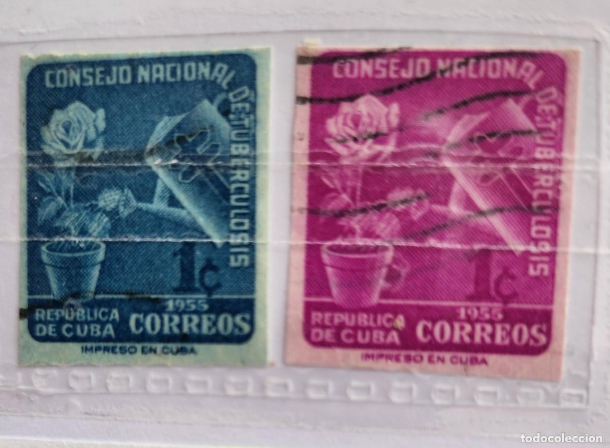 Sellos: REP&Uacute;BLICA DE CUBA 1955 - Foto 1