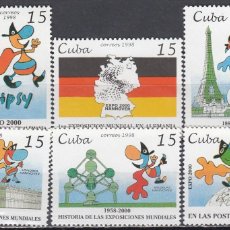 Sellos: CUBA 1998 - YVERT 3755/3760 ** NUEVO SIN FIJASELLOS - EN LAS PORTRIMERÍAS DEL MILENIO. Lote 401444399