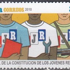 Sellos: CUBA 2010 - YVERT 4824 ** NUEVO SIN FIJASELLOS - ANIV. CONSTITUCIÓN JÓVENES REBELDES. Lote 401985144