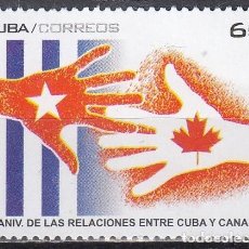 Sellos: CUBA 2010 - YVERT 4847 ** NUEVO SIN FIJASELLOS - ANIV. RELACIONES ENTRE CUBA Y CANADÁ. Lote 401986824