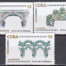 Sellos: CUBA 2010 - YVERT 4870/4872 ** NUEVO SIN FIJASELLOS - ARCOS DE LA HABANA. Lote 401989104