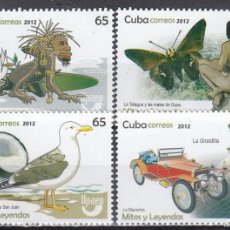 Sellos: CUBA 2011 - YVERT 5075/5078 ** NUEVO SIN FIJASELLOS - MITOS Y LEYENDAS. Lote 402114614