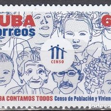 Sellos: CUBA 2011 - YVERT 5064 ** NUEVO SIN FIJASELLOS - CENSO POBLACIÓN Y VIVIENDAS. Lote 402114754