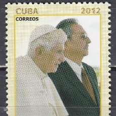 Francobolli: CUBA 2012 - YVERT 5047 ** NUEVO SIN FIJASELLOS - VISITA PAPA BENEDICTO XVI
