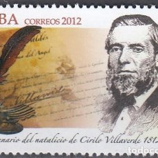 Francobolli: CUBA 2012 - YVERT 5080 ** NUEVO SIN FIJASELLOS - BICENT. NAC. CIRILO VILLAVERDE