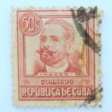 Sellos: SELLO POSTAL CUBA 1917 50 C ANTONIO MACEO , SELLO DIFICIL