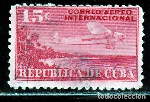Sellos: CUBA // YVERT 6 AEREO // 1931 .. USADO - Foto 1
