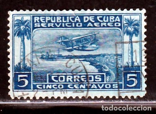 Sellos: CUBA // YVERT 1 AEREO // 1927 .. USADO - Foto 1