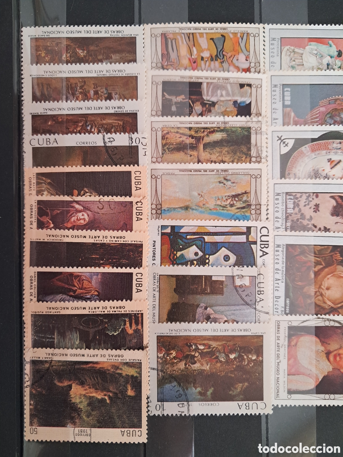 Sellos: 30 SELLOS PINTURAS CUBA - Foto 1
