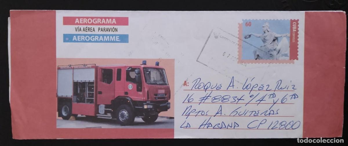 Sellos: SD)CUBA. FIRE STATIONS. AEROGRAMS. - Foto 2
