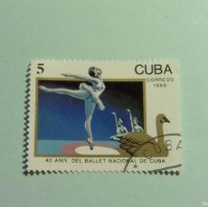 Sellos: CUBA 1988 - DEPORTES - BALLET NACIONAL DE CUBA.