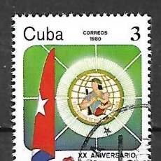 Sellos: 1980: 20 ANIVERSARIO DE FEDERACIÓN MUJERES CUBANAS (CTO)