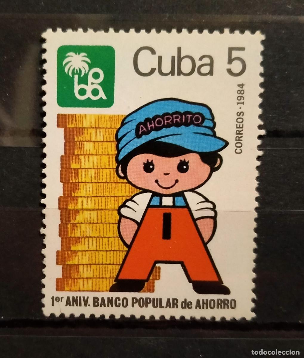 Briefmarken: Cuba 1984 MNH** Aniversario del Banco Popular de Ahorro Ahorrito