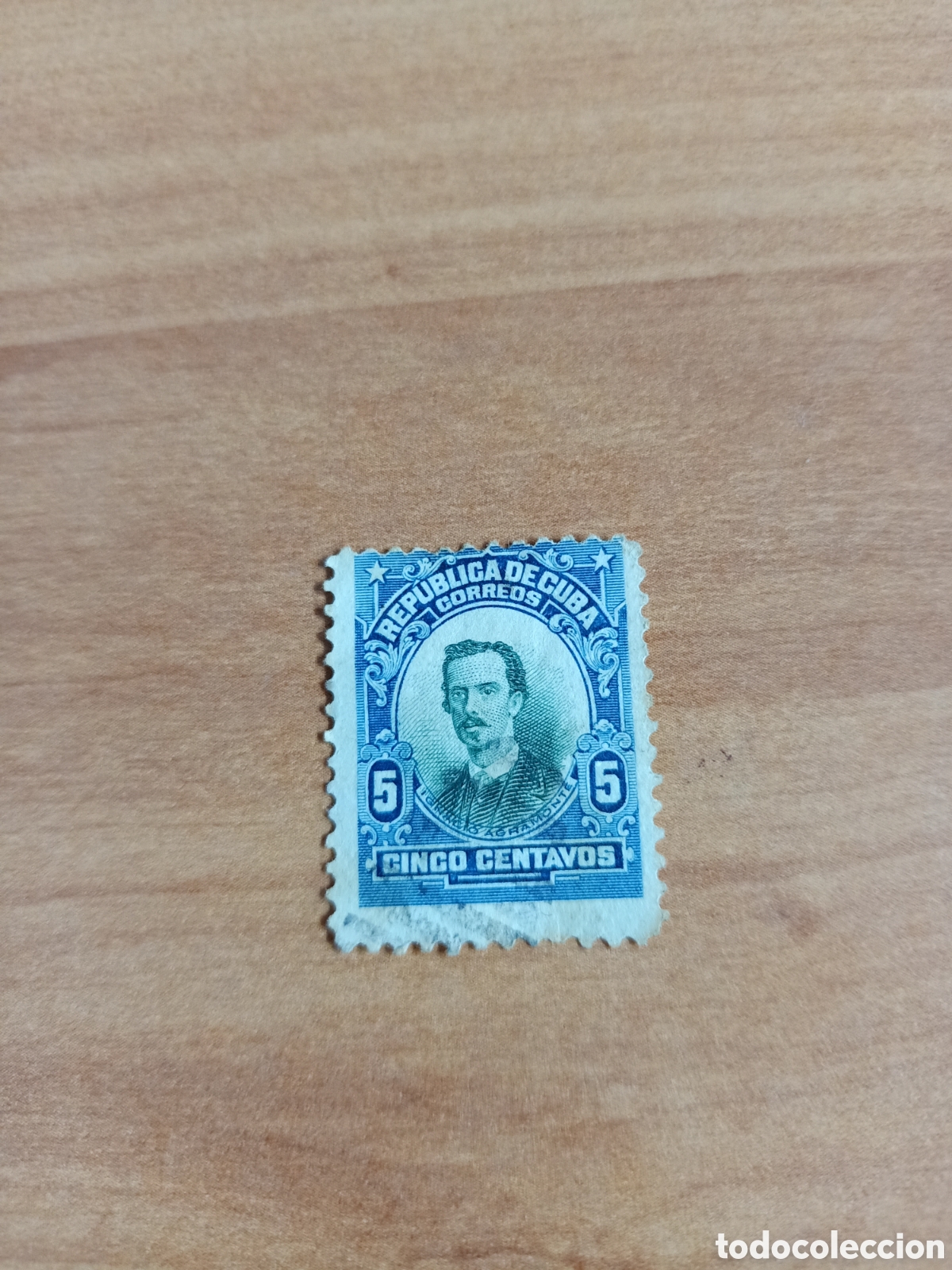 Sellos: Sello Rep&uacute;blica de Cuba 5 centavos - Foto 1