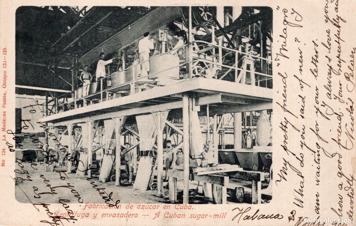 Sellos: CUBA. FABRICACI&Oacute;N DE AZUCAR - Foto 1