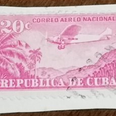Sellos: USADO CUBA 1931 32 - CORREO AEREO NACIONAL - 20 C EDIFIL 265 YVERT PA14