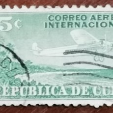Sellos: USADO CUBA 1931 - CORREO AEREO INTERNACIONAL - 5 C EDIFIL 255 YVERT PA4
