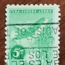 Sellos: USADO CUBA 1954 - PROPAGANDA INDUSTRIA AZUCARERA - 5 C EDIFIL 586 YVERT PA94