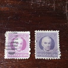 Sellos: CUBA, 1917, POLITICOS, J CABALLERO, ,DIFERENTE DENTADO