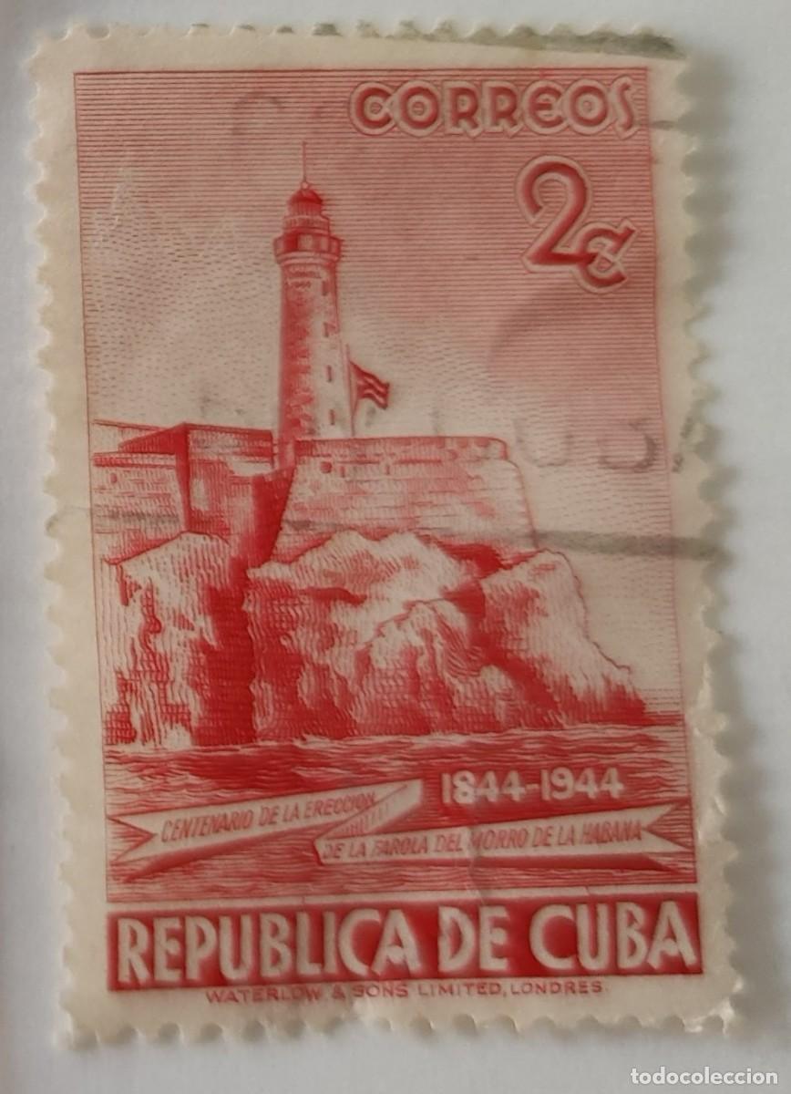 Sellos: Sello de Cuba Farola del Morro - Foto 1