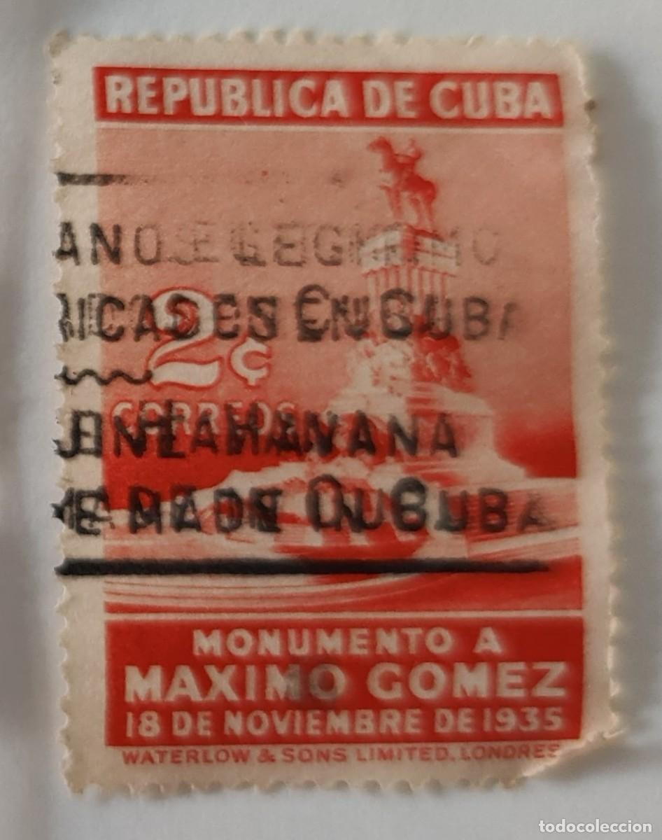 Sellos: Sello de Cuba Monumento a Maximo Gomez - Foto 1