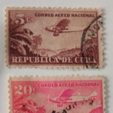 Sellos: 3 SELLOS DE CUBA CORREOS AEREO NACIONAL