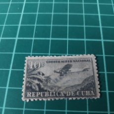 Sellos: CORREO AÉREO CUBA 1931 AVIÓN FLIRA YVERT 13 USADO LUJO