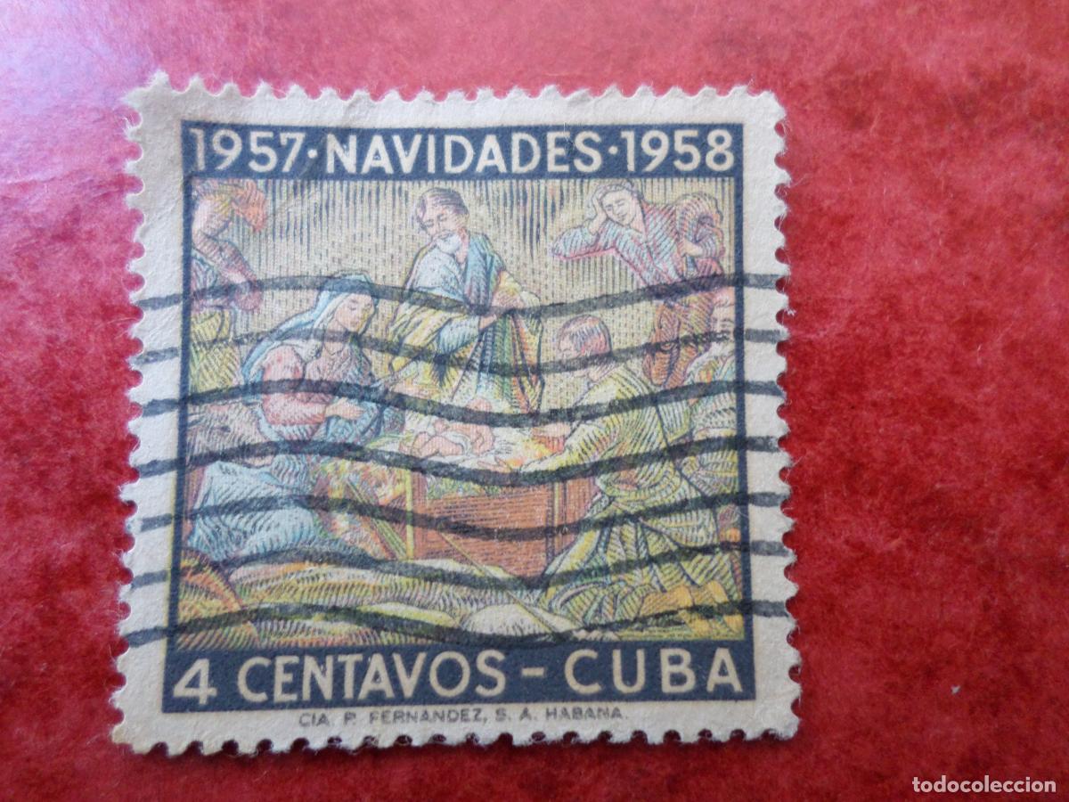 Sellos: :cuba, 1957, navidad, Yvert 469 - Foto 1