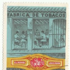 Sellos: ❤️ SELLO DE CUBA: ”FÁBRICA DE TABACO”, 1970, 13 CENTAVOS CUBANOS, MUY RARA ❤️