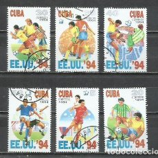 Sellos: 0431J-CUBA SERIE COMPLETA DEPORTES 1994 Nº 3345/3350 FUTBOL