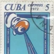 Sellos: ❤️ SELLO ”TORNEO CENTROAMERICANO Y DEL CARIBE DE ESGRIMA”, 1972, CUBA, DEPORTE, 5 CENTAVO CUBANO ❤️