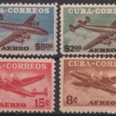 Sellos: 1953-294 CUBA REPUBLICA 1953 AIR MAIL AVION AIRPLANE 8C-5$ ORIGINAL GUM.