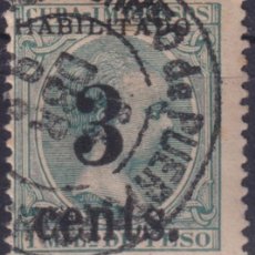 Sellos: 1899-670 CUBA US OCCUPATION PUERTO PRINCIPE 1899 5º ISSUE 3C S. 1MLS DANGEROUS FORGERY USED