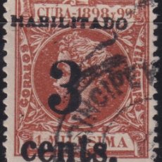 Sellos: 1899-686 CUBA US OCCUPATION PUERTO PRINCIPE 1899 2º ISSUE 3C S. 1MLS DANGEROUS FORGERY USED.