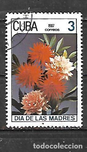 Sellos: 1987: D&iacute;a de la madre - Dalias (CTO) - Foto 1
