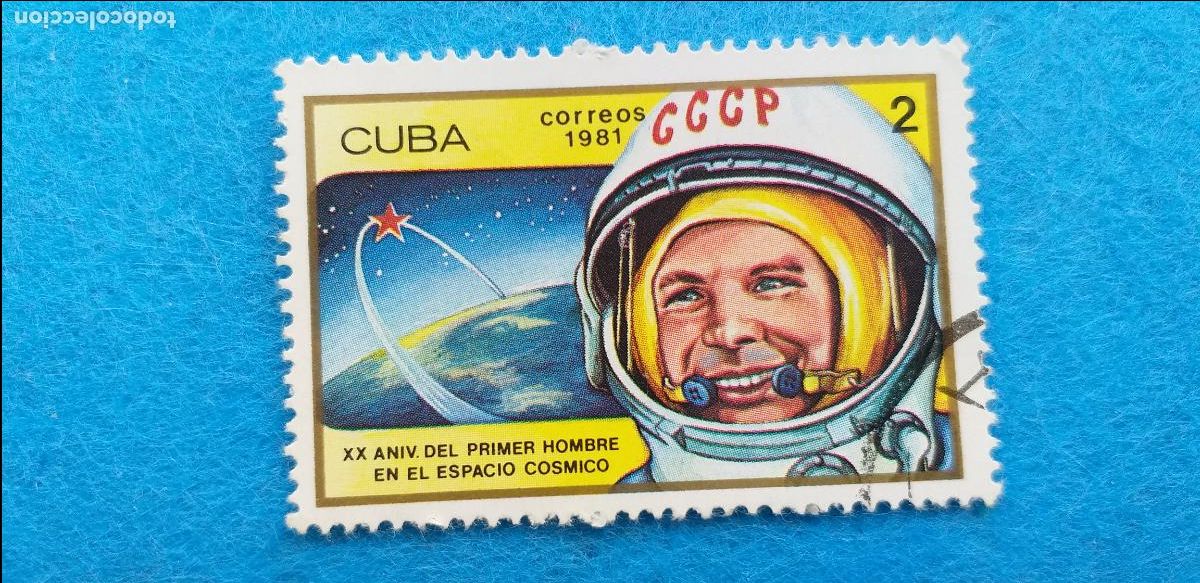 Sellos: Usado. CUBA. A&Ntilde;O 1981. CONQUISTA del espacio - Foto 1