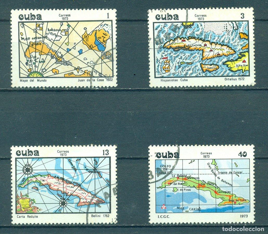 Sellos: 1315 1973 Mapas de Cuba Tarjetas U - Foto 1