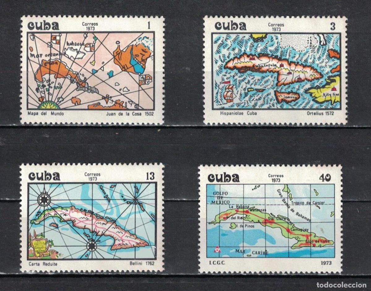 Sellos: 1315 1973 Mapas de Cuba Tarjetas MNH - Foto 1