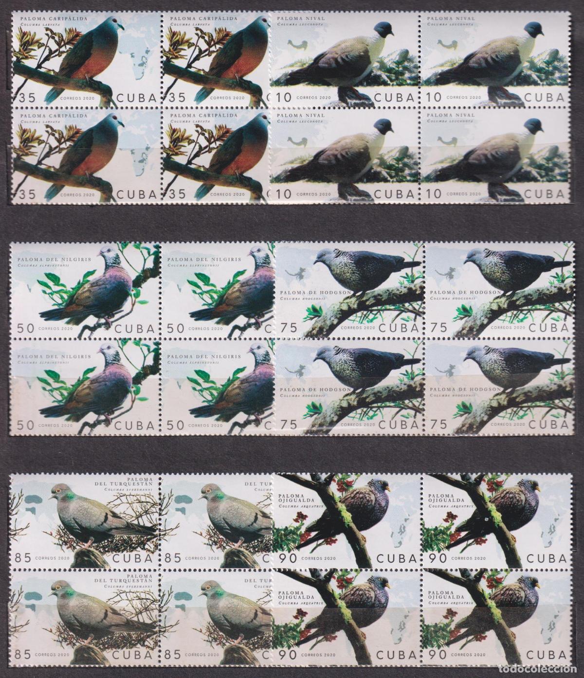 Sellos: 1315 2020 palomas Aves MNH - Foto 1