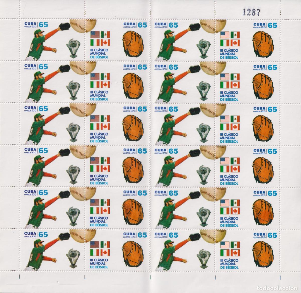 Sellos: 1315 2013 B&eacute;isbol MNH - Foto 3
