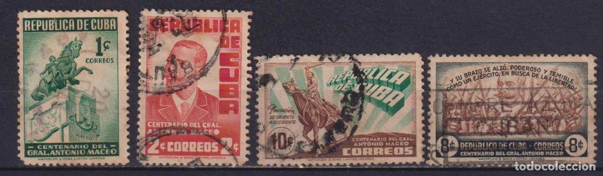 Sellos: 1315 1948 Centenario del natalicio del General Maceo M&aacute;ximo G&oacute;mez U - Foto 1