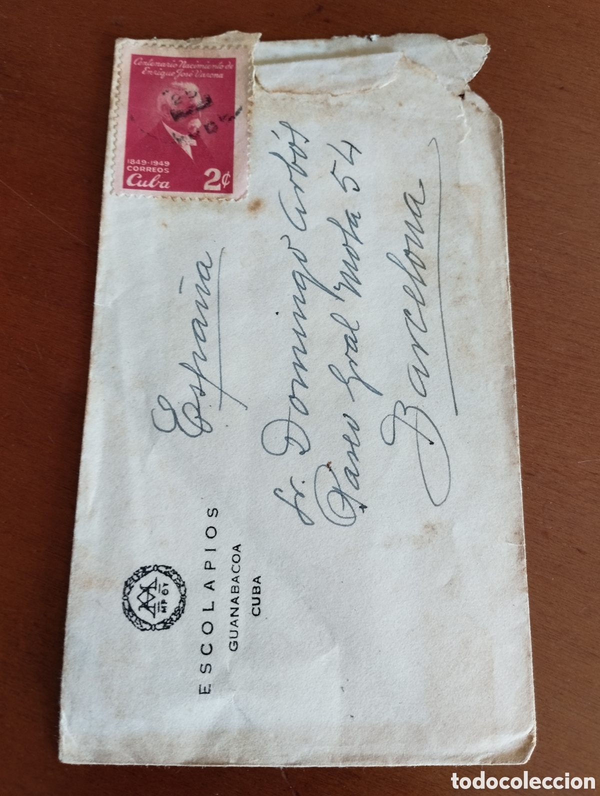 Sellos: Sobre de correos con sello de CUBA - Foto 1