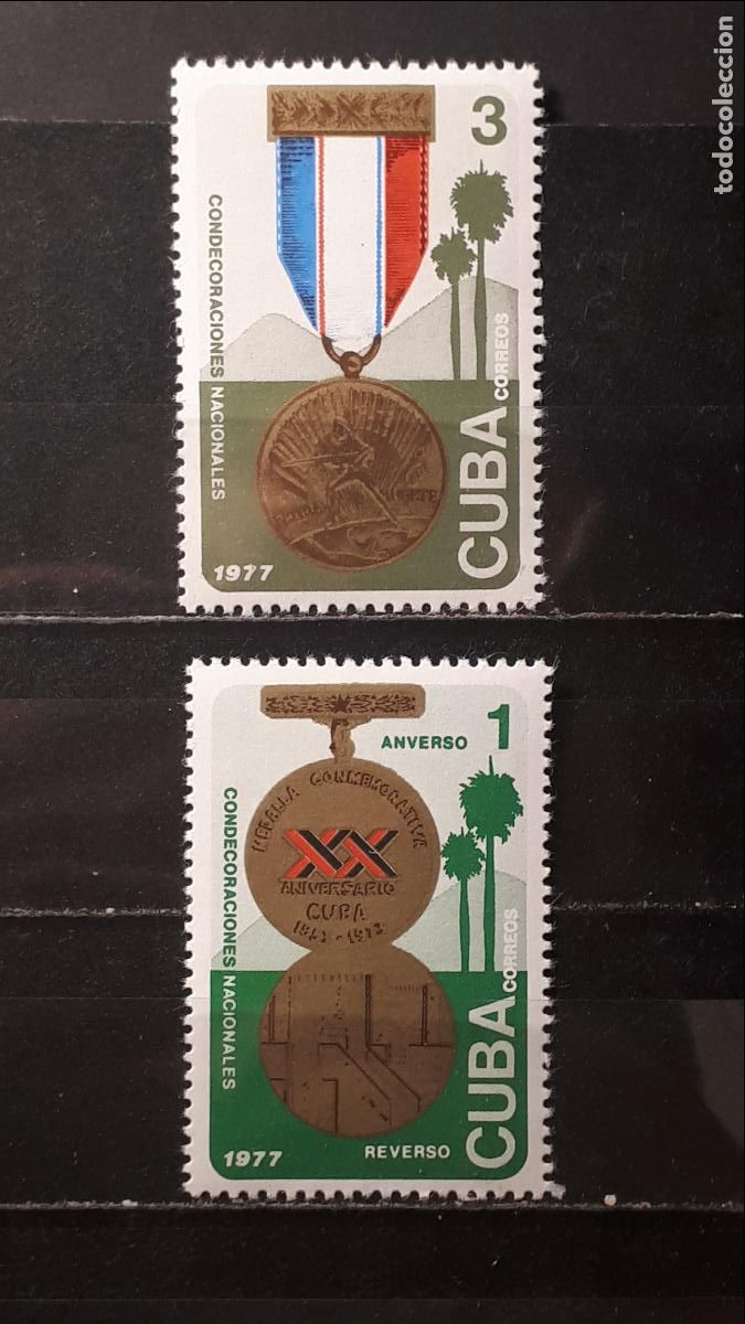 Sellos: CUBA. **. A&Ntilde;O 1977. YVERT. 2016/7 - Foto 1