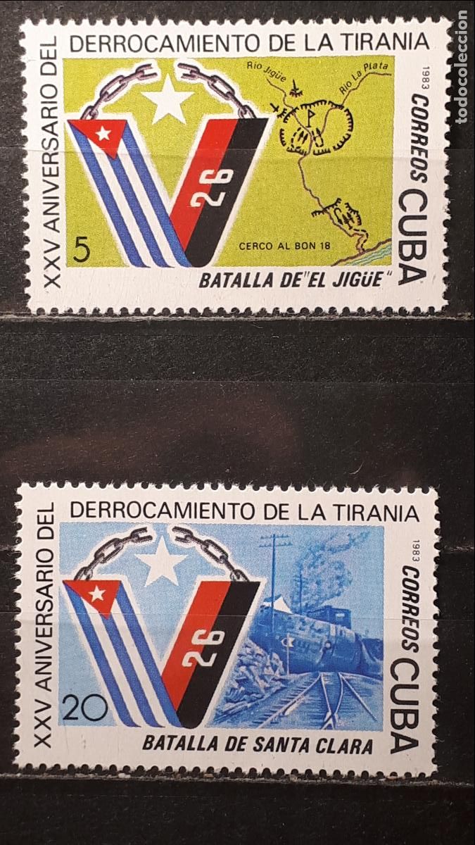 Sellos: CUBA. **. A&Ntilde;O 1983. YVERT. 2478/9 - Foto 1