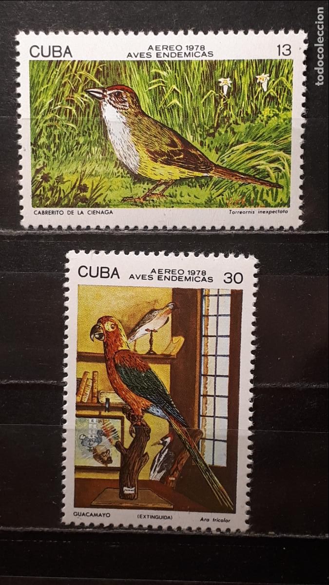 Sellos: CUBA. **. A&Ntilde;O 1978. YVERT. A&eacute;reo 276/7 - Foto 1