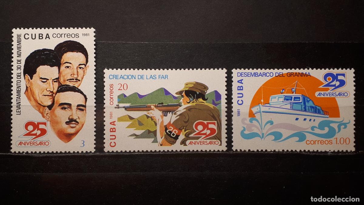 Sellos: CUBA. **. A&Ntilde;O 1981. YVERT. 2307/9 - Foto 1