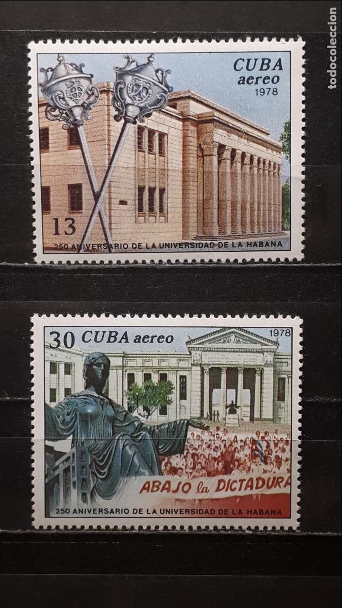 Sellos: CUBA. **. A&Ntilde;O 1978. YVERT. A&eacute;reo 271/2 - Foto 1