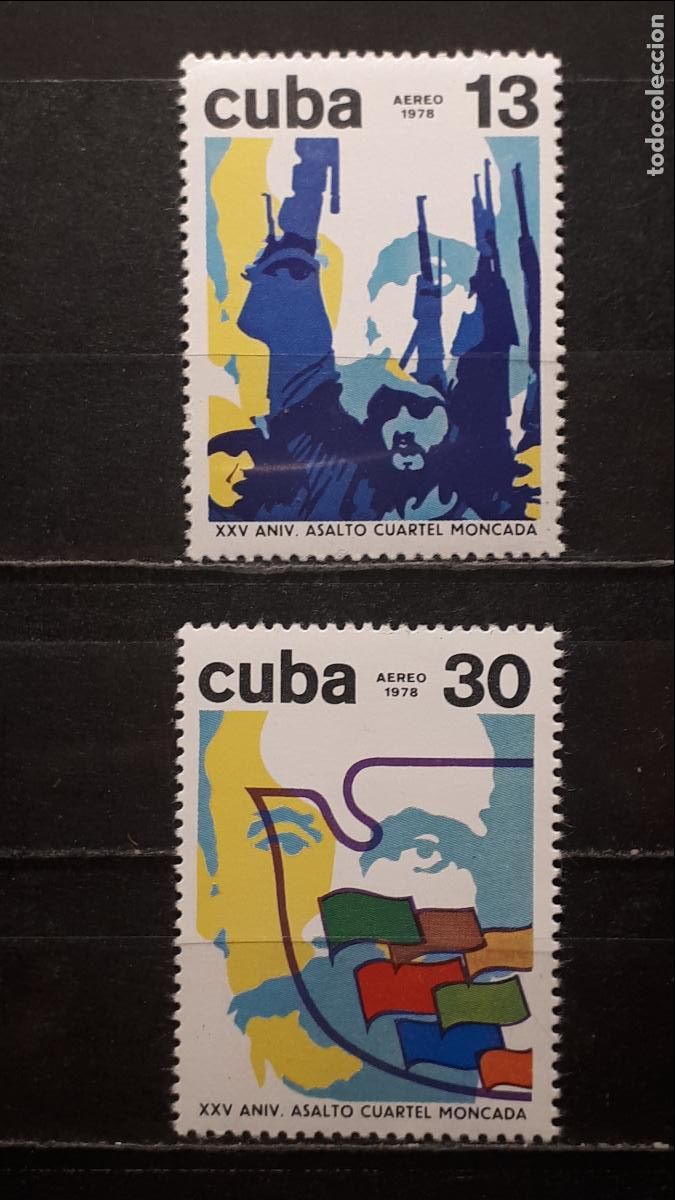 Sellos: CUBA. **. A&Ntilde;O 1978. YVERT. A&eacute;reo 290/1 - Foto 1